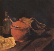 Vincent Van Gogh Still life with Earthenware,Bottle and Clogs (nn04) France oil painting reproduction